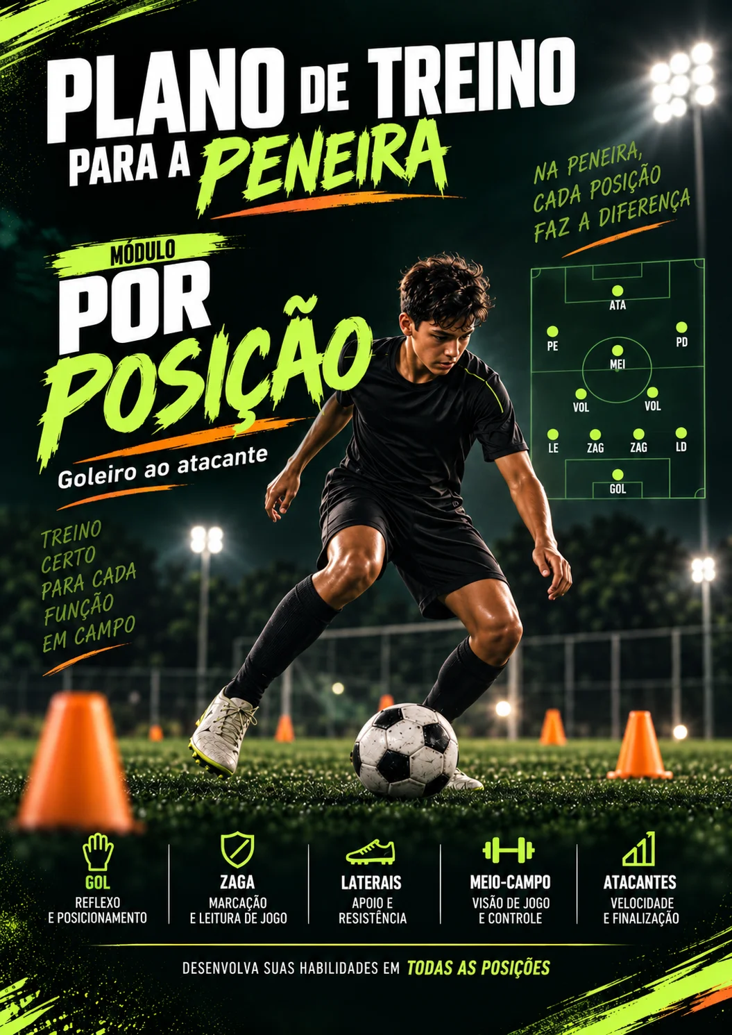 Módulo de treino por posição